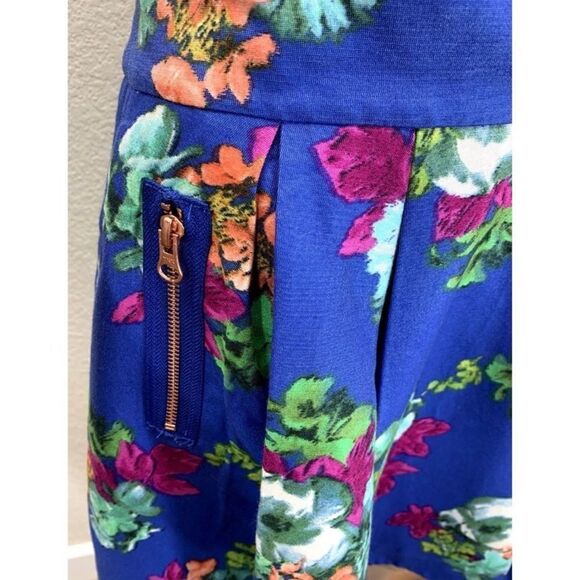 New! Anthropologie Maeve Floral Fit and Flare Floral Skirt Sz 2 - Picture 5 of 7